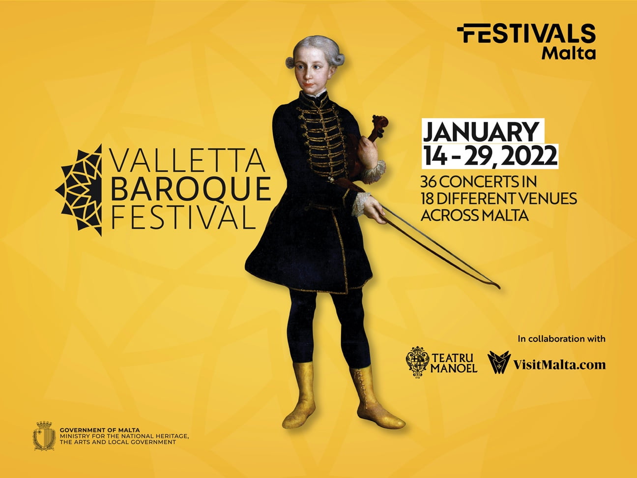 2022. januárban ismét megrendezik a Vallettai Barokk Fesztivált
