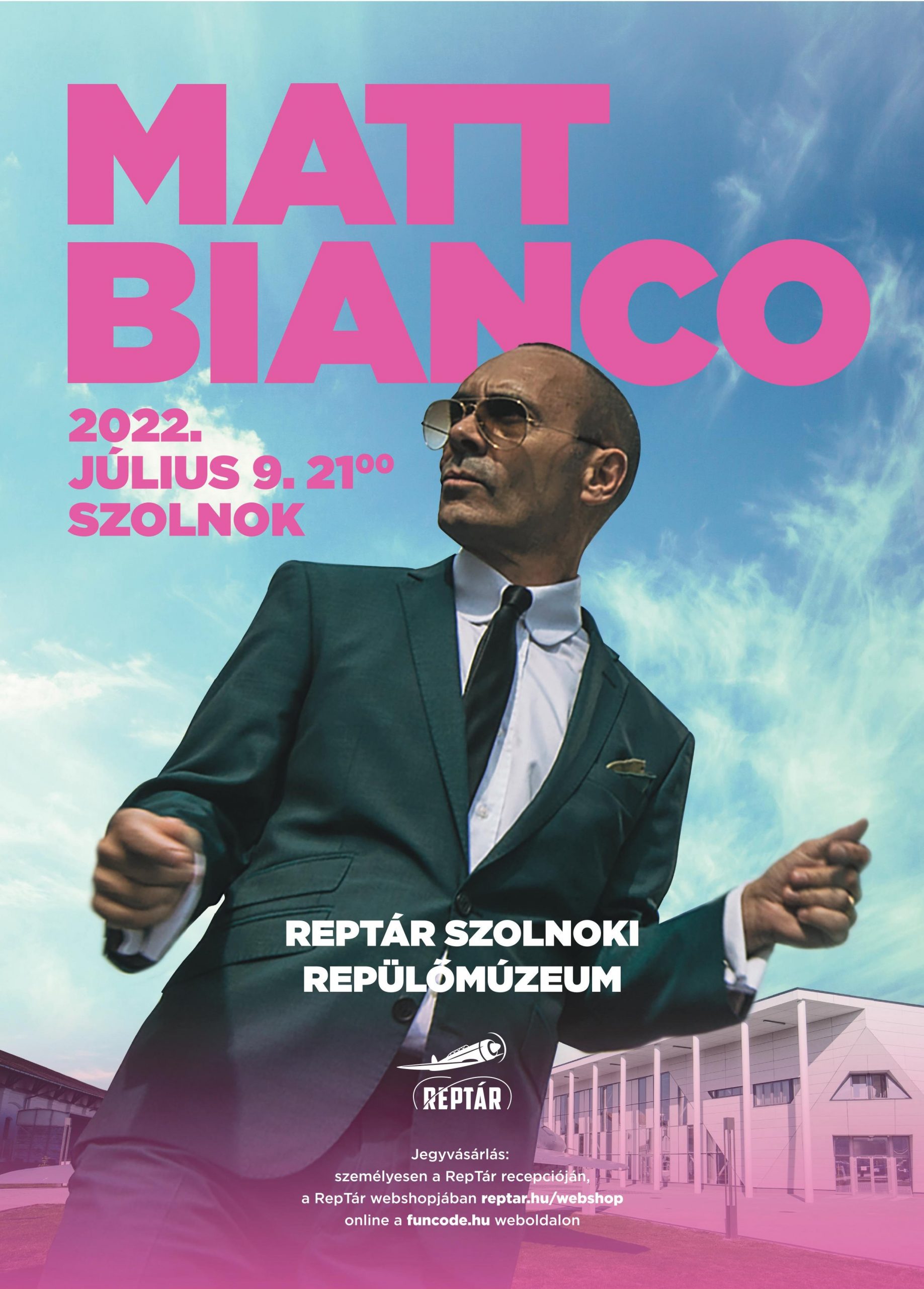 Világhírű zenekar, a Matt Bianco ad élő koncertet a RepTárban 2022. július 9-én